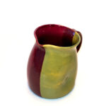 Lässige Keramik Krug Violett Hellgrün