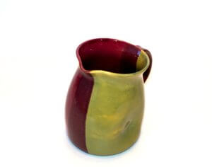 Lässige Keramik Krug Violett Hellgrün