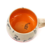 Keramik Tasse mit Ameisen (rot/orange) 0,4 L