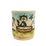 Keramik Becher mit Märchen (Katzen) 0,3 L