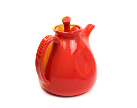 Keramik Lässige Teekanne Orange Rot